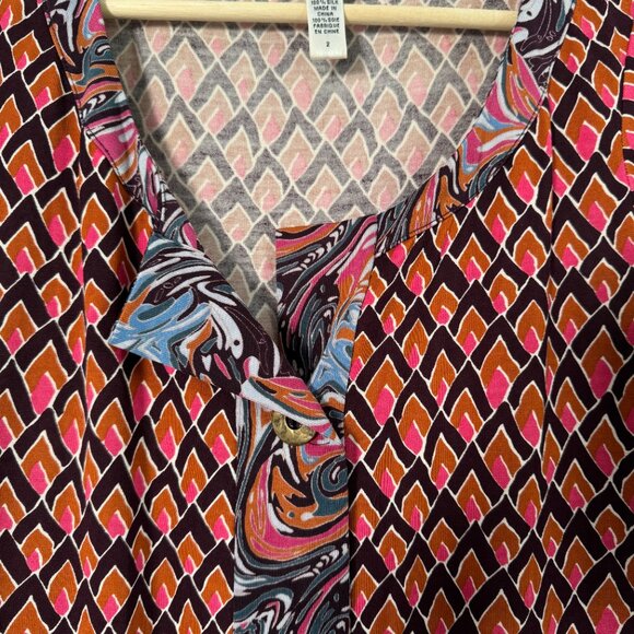 DIANE VON FURSTENBERG Kian Geometric Mini Shift Dress - Picture 8 of 10